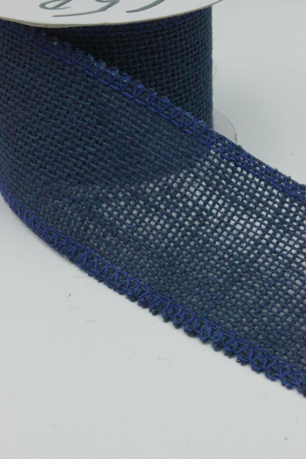 Panglica Decorativa Din Iuta, 60mm, Bleumarin