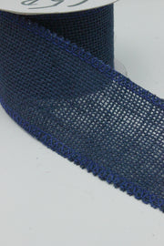 Panglica Decorativa Din Iuta, 60mm, Bleumarin