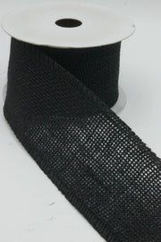Panglica Decorativa Din Iuta, 60mm, Negru