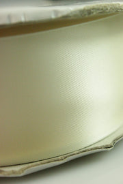 Panglica Dublu Satinata, 50mm, Crem Unt