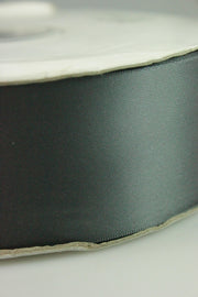 Panglica Dublu Satinata, 50mm, Gri Inchis