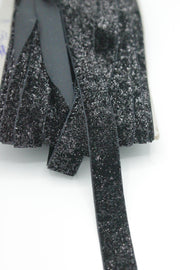 Panglica Lurex 15mm, Negru