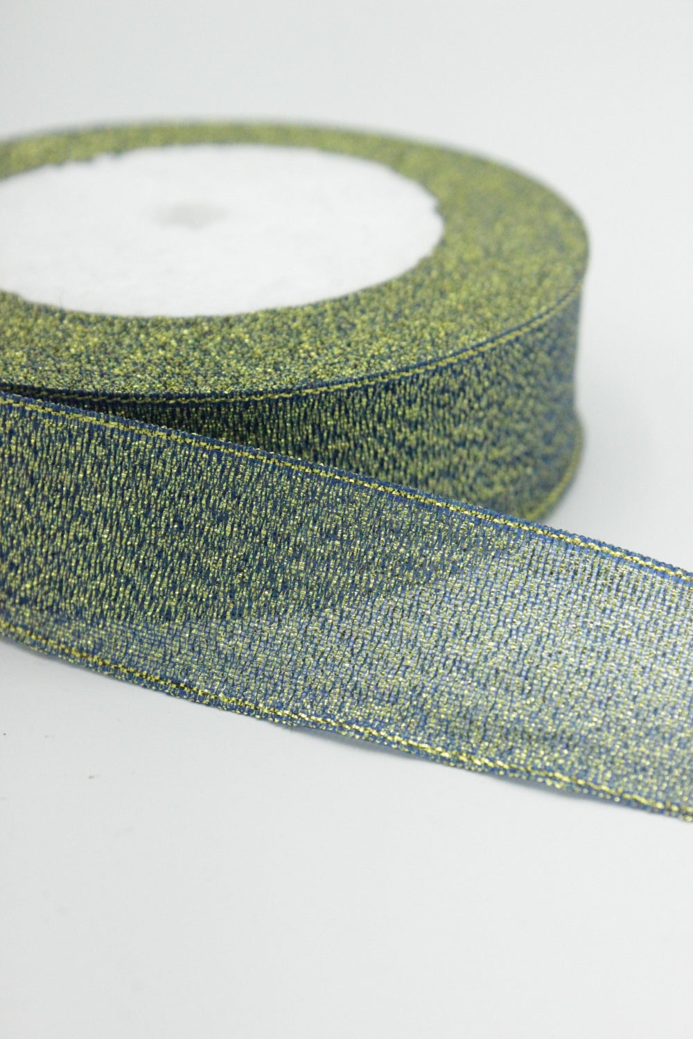 Panglica Lurex, 25mm, Bleumarin