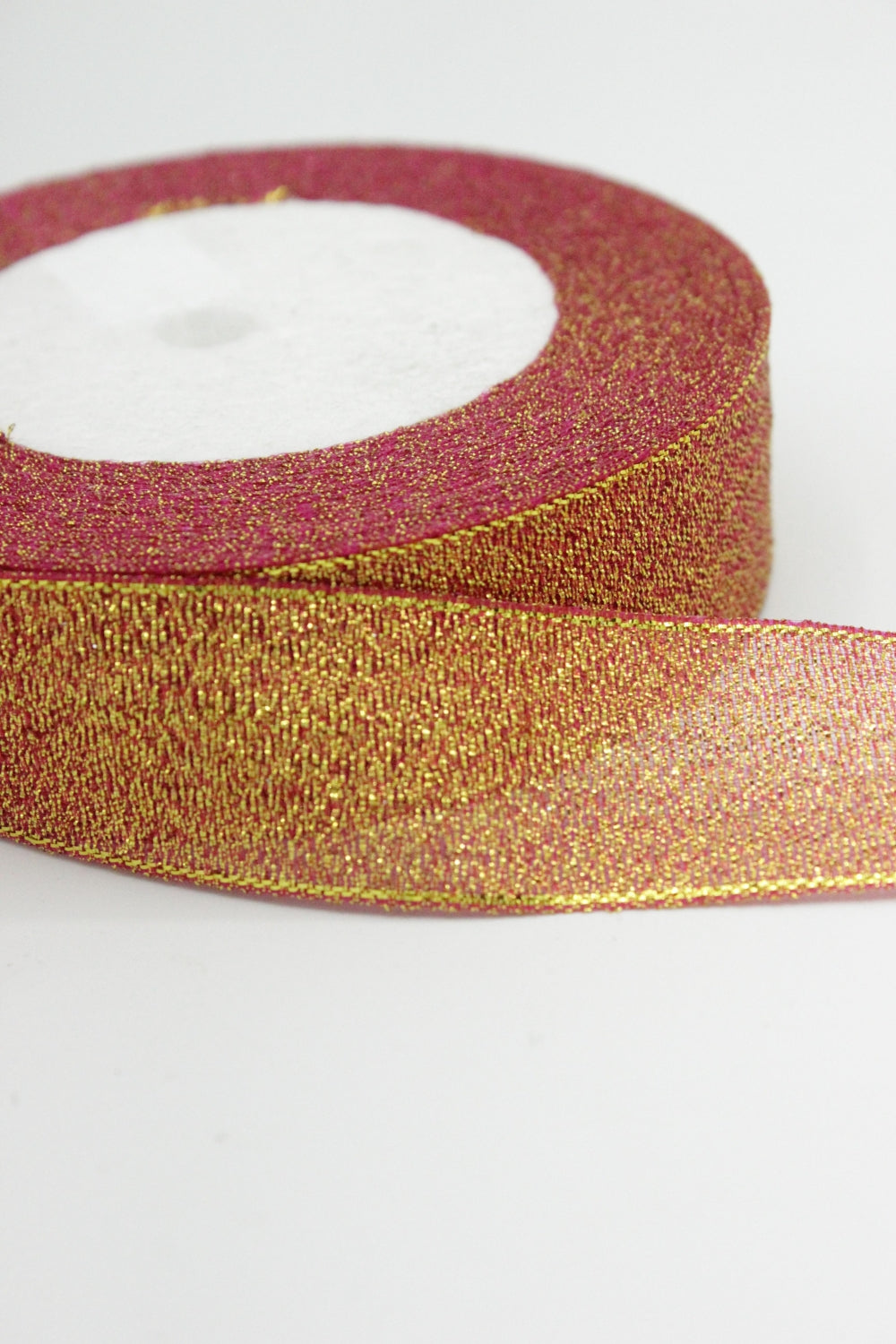 Panglica Lurex, 25mm, Caramiziu