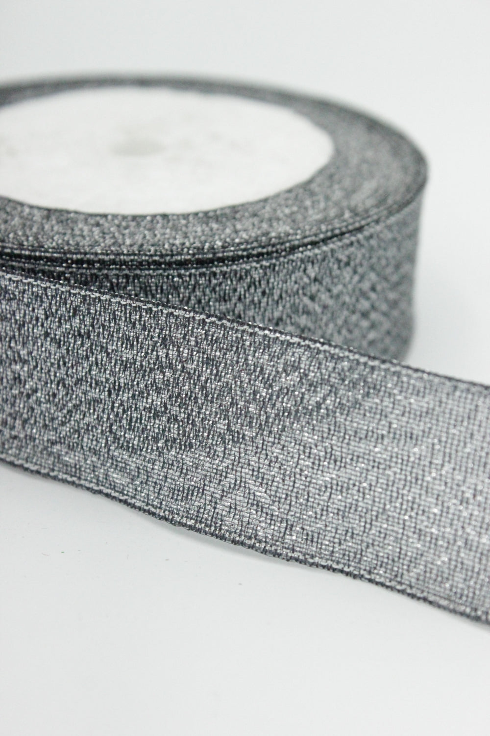 Panglica Lurex, 25mm, Negru