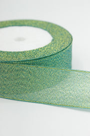 Panglica Lurex, 25mm, Verde