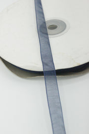 Panglica Organza 10mm, Bleumarin