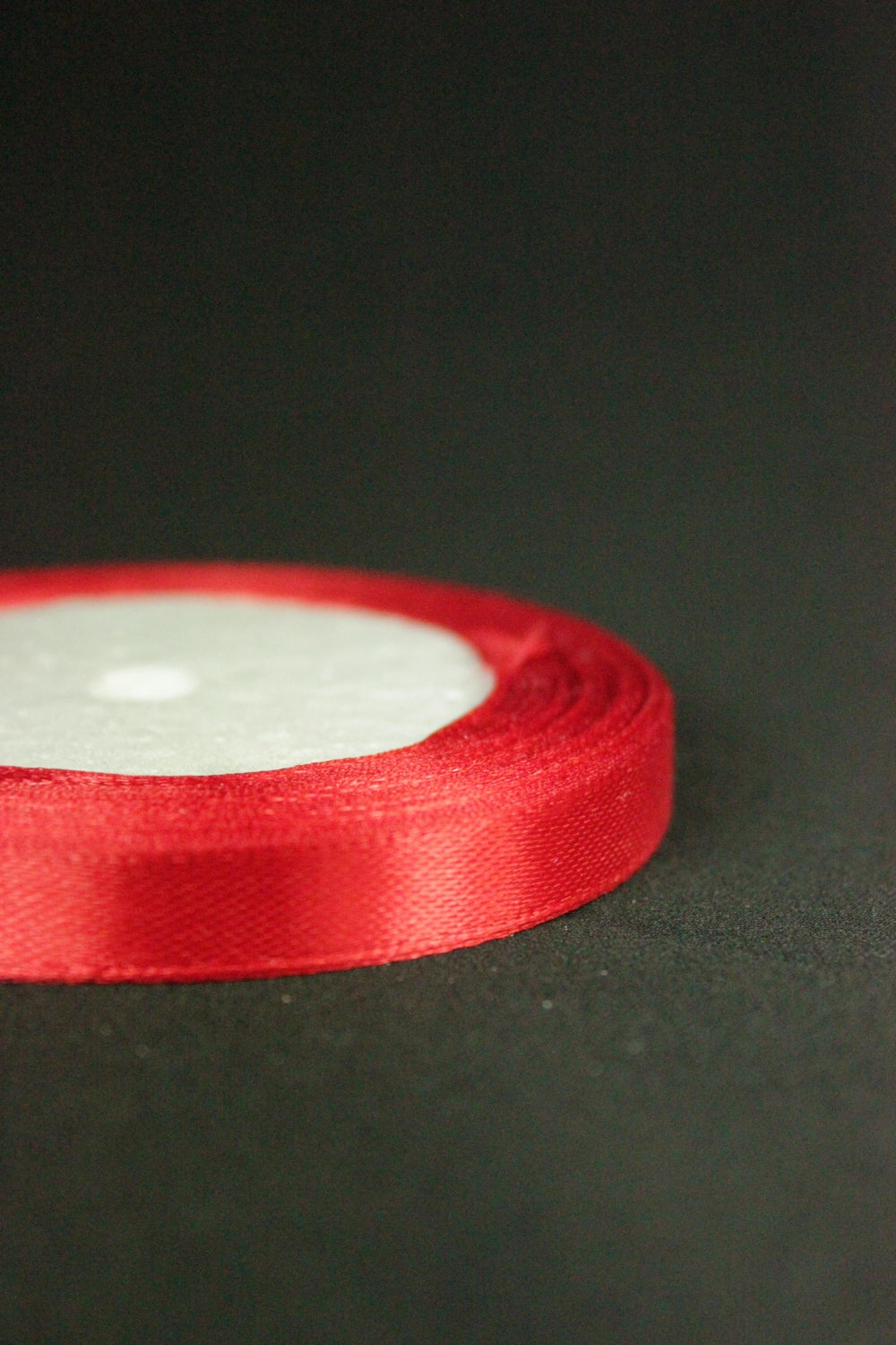 Panglica Saten, 10mm, Rosu, (Rola-23m)