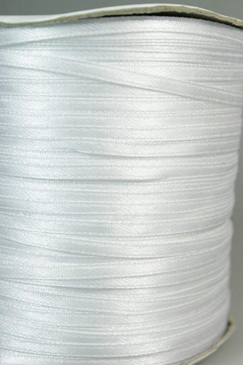 Panglica Saten 3mm, Alb