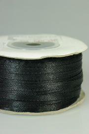 Panglica Saten 3mm, Negru