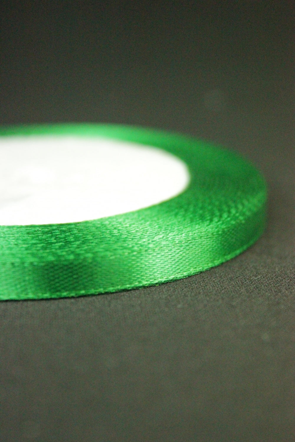 Panglica Saten, 7mm, Verde, (Rola-23m)