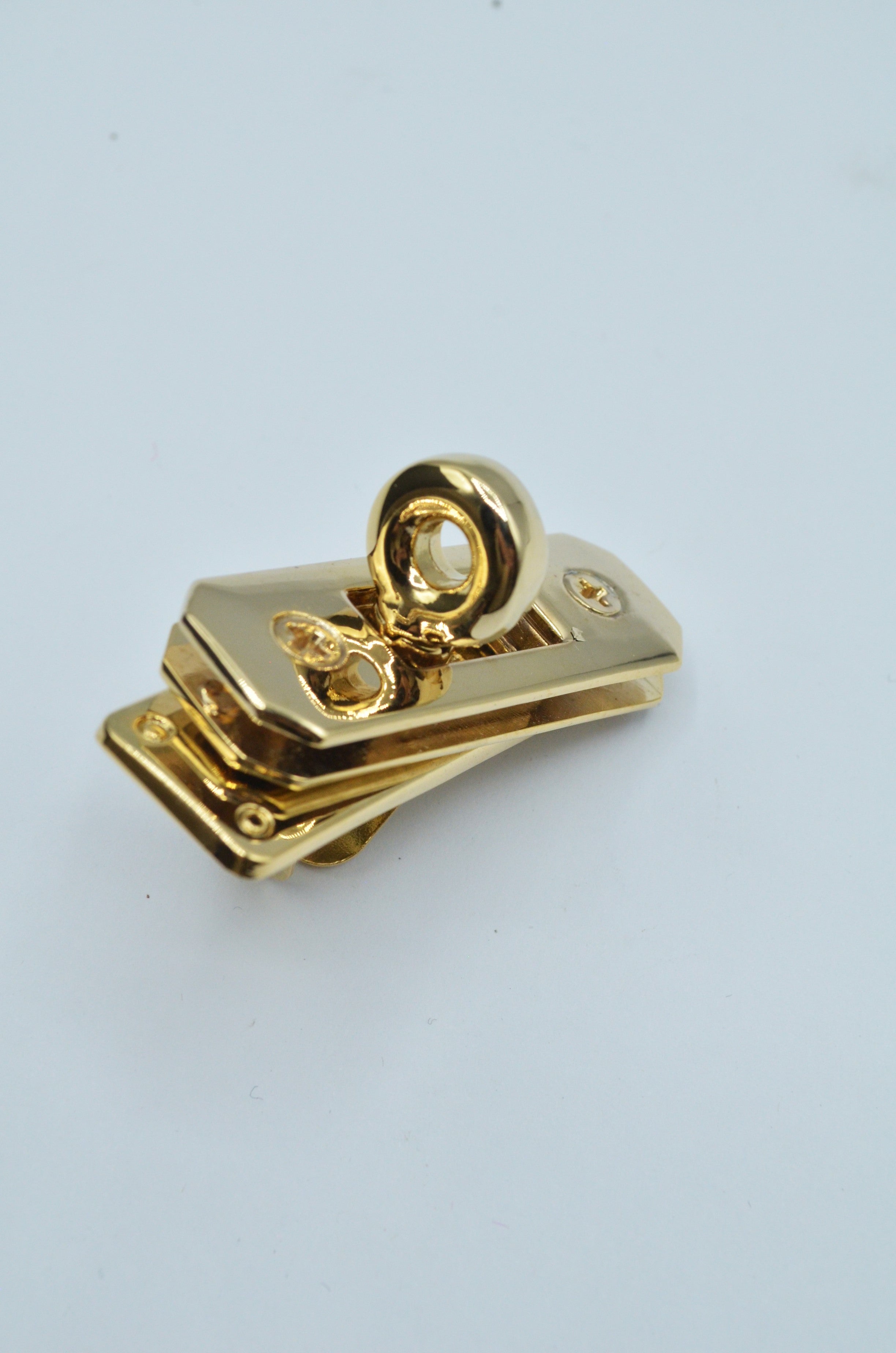 Sistem Inchidere Geanta Din 4 Piese, Auriu 45x15mm