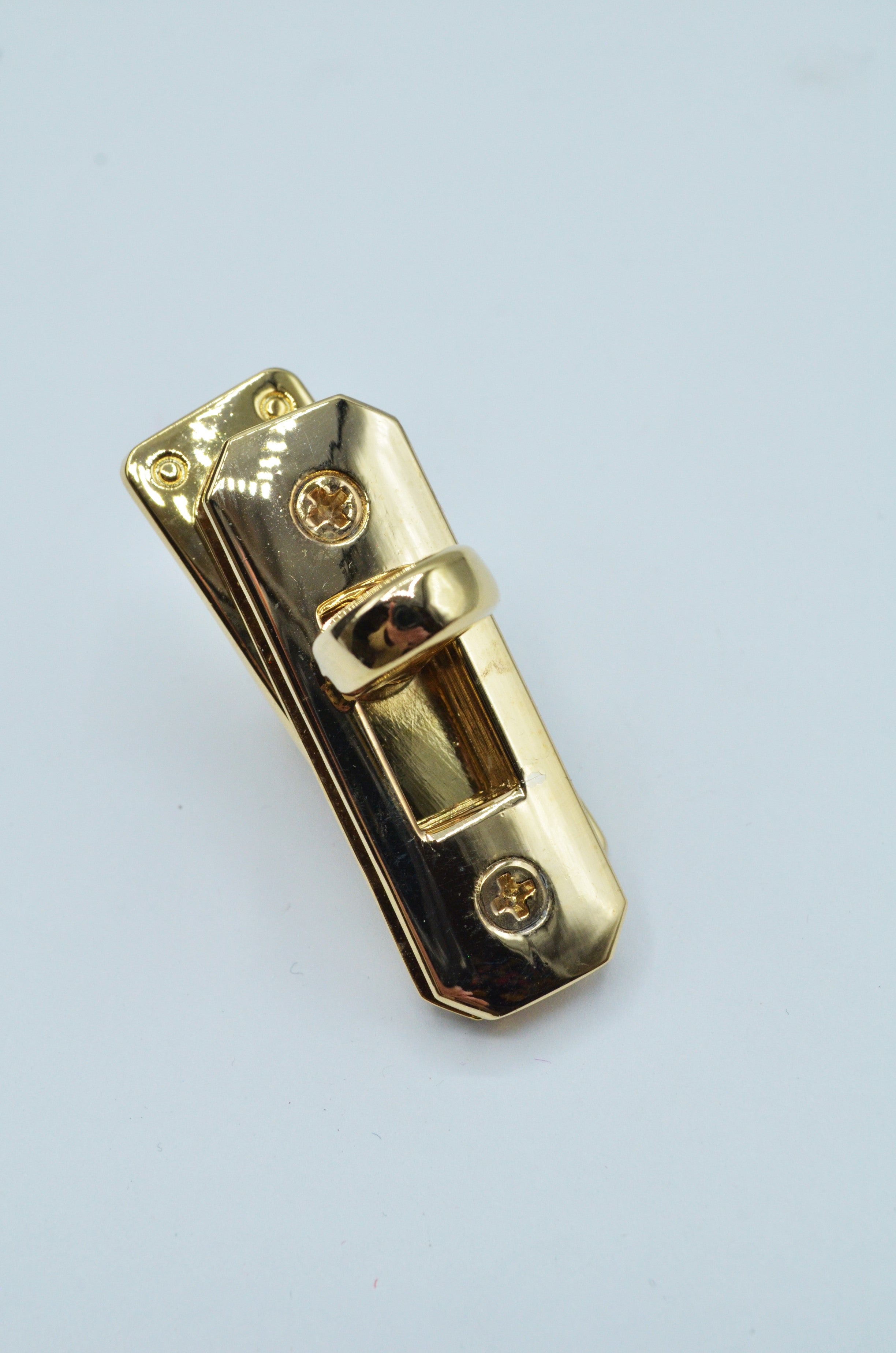Sistem Inchidere Geanta Din 4 Piese, Auriu 45x15mm