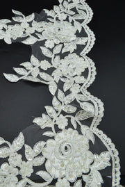 Broderie Cu Margele Ivoire, 23cm