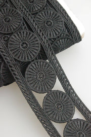 Pasmanterie 40mm, Negru