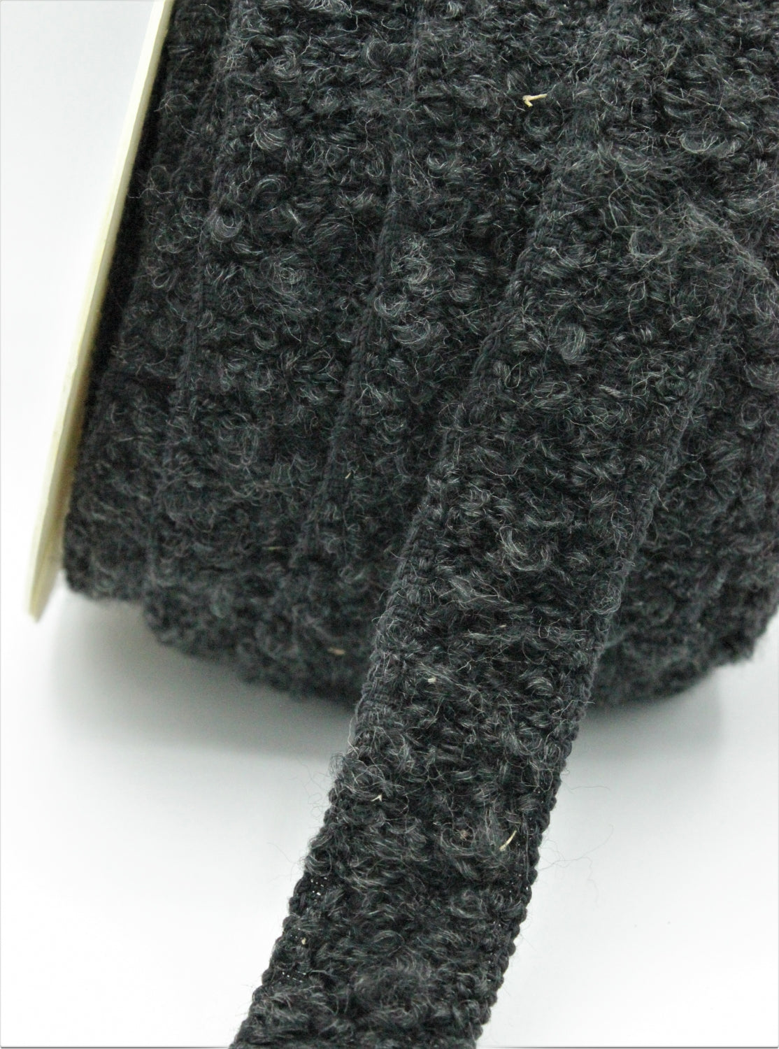 Pasmanterie Bucle, 25mm, Negru