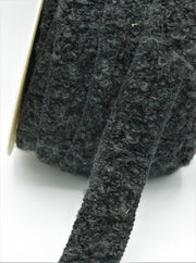 Pasmanterie Bucle, 25mm, Negru