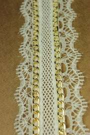 Pasmanterie Cu Lant Auriu Decorativ, 40mm,