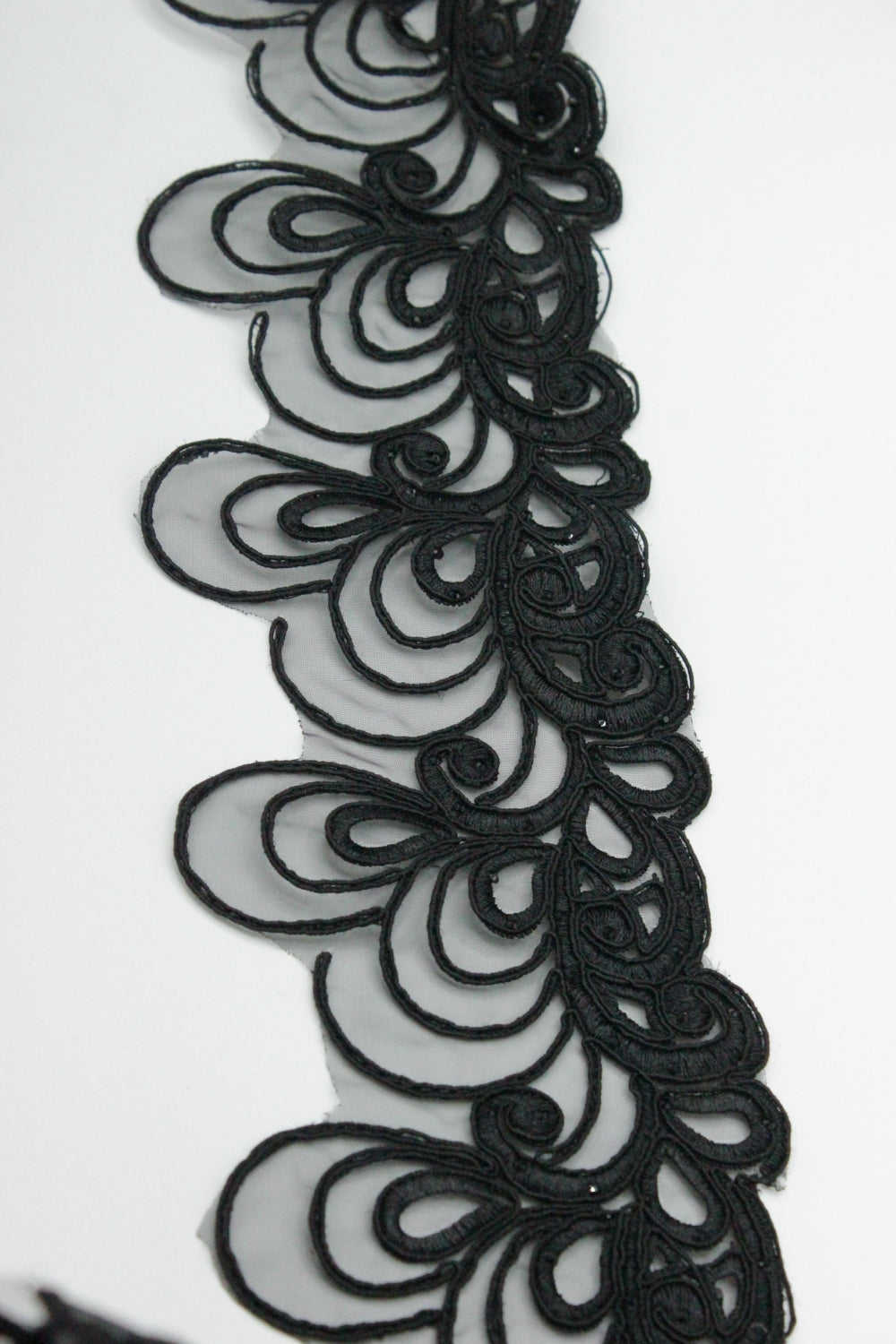 Pasmanterie Cu Pietre, 10cm, Negru