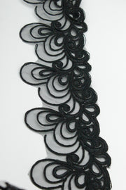 Pasmanterie Cu Pietre, 10cm, Negru