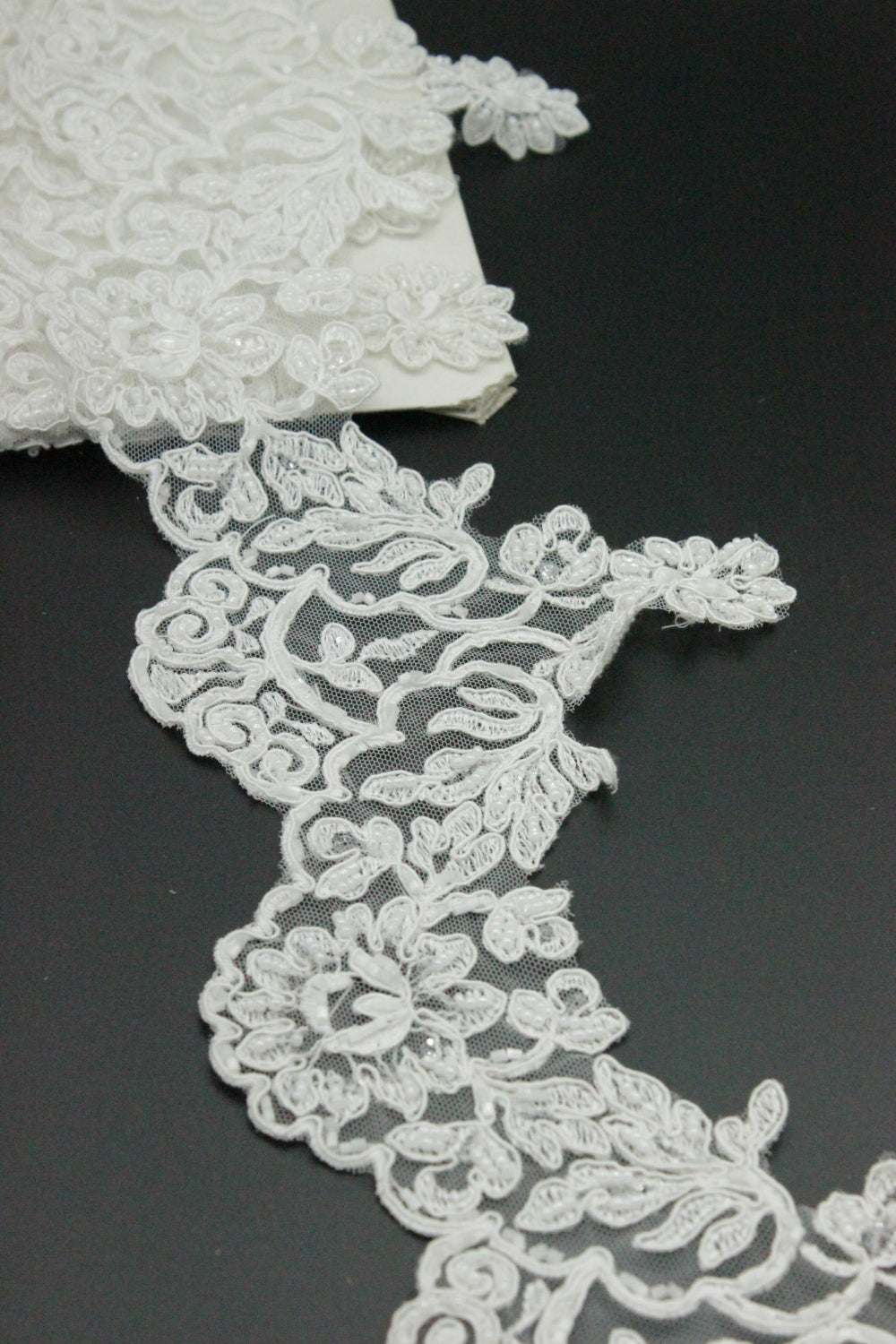 Pasmanterie Cu Margele, 14cm, Ivoire