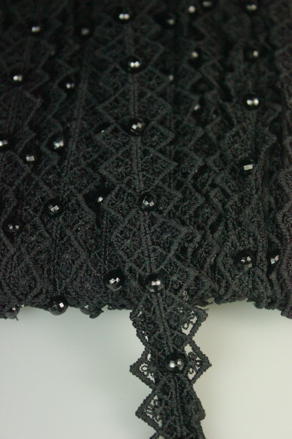 Pasmanterie Cu Perle, 25mm, Negru