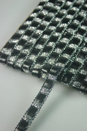 Pasmanterie Cu Piele Ecologica Si Lurex, 11 mm