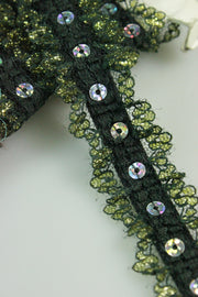 Pasmanterie Elastica, 25mm, Verde Inchis