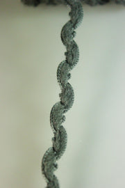 Pasmanterie Tricotata Din Lana, 15mm, Gri