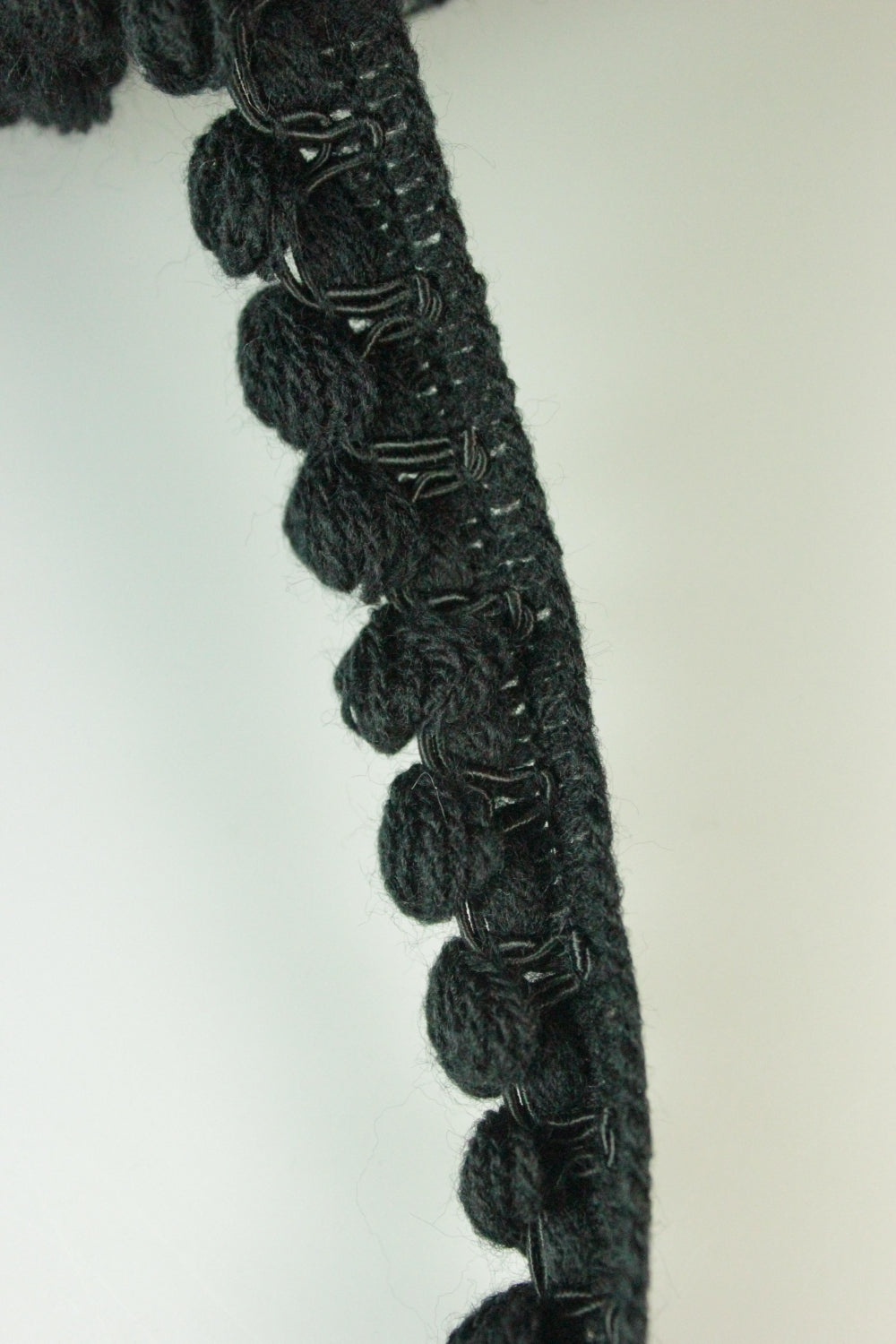 Pasmanterie Tricotata, 20mm, Negru