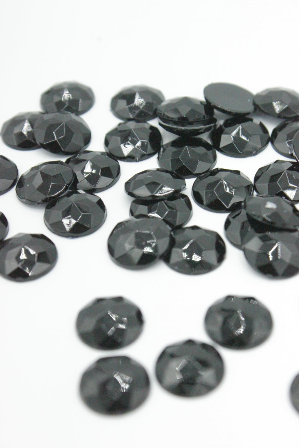 Pietre Din Plastic, 11mm, 15gr/pachet, Negru