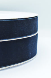 Panglica Catifea 25, 40mm, Bleumarin