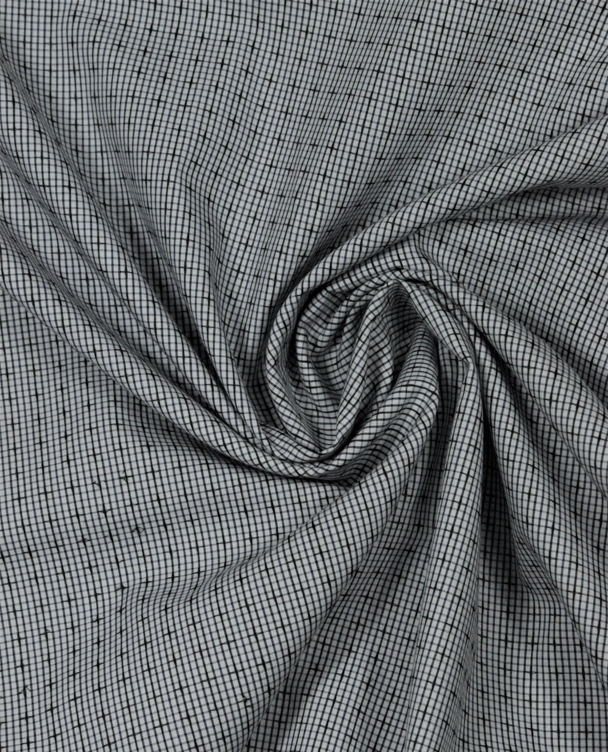 Poplin Alb Imprimat Cu  Albastru Si Negru