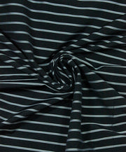 Poplin Negru Cu Dungi Albe