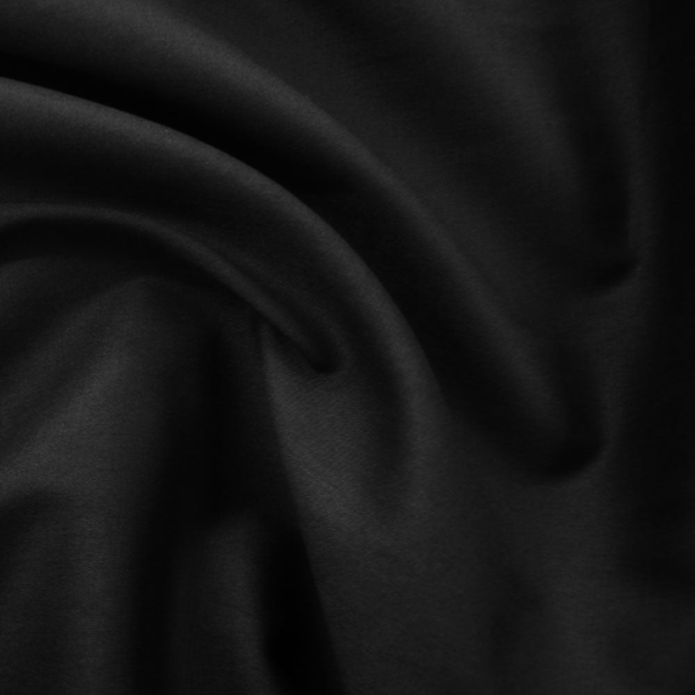 Poplin Negru Cu Elastan