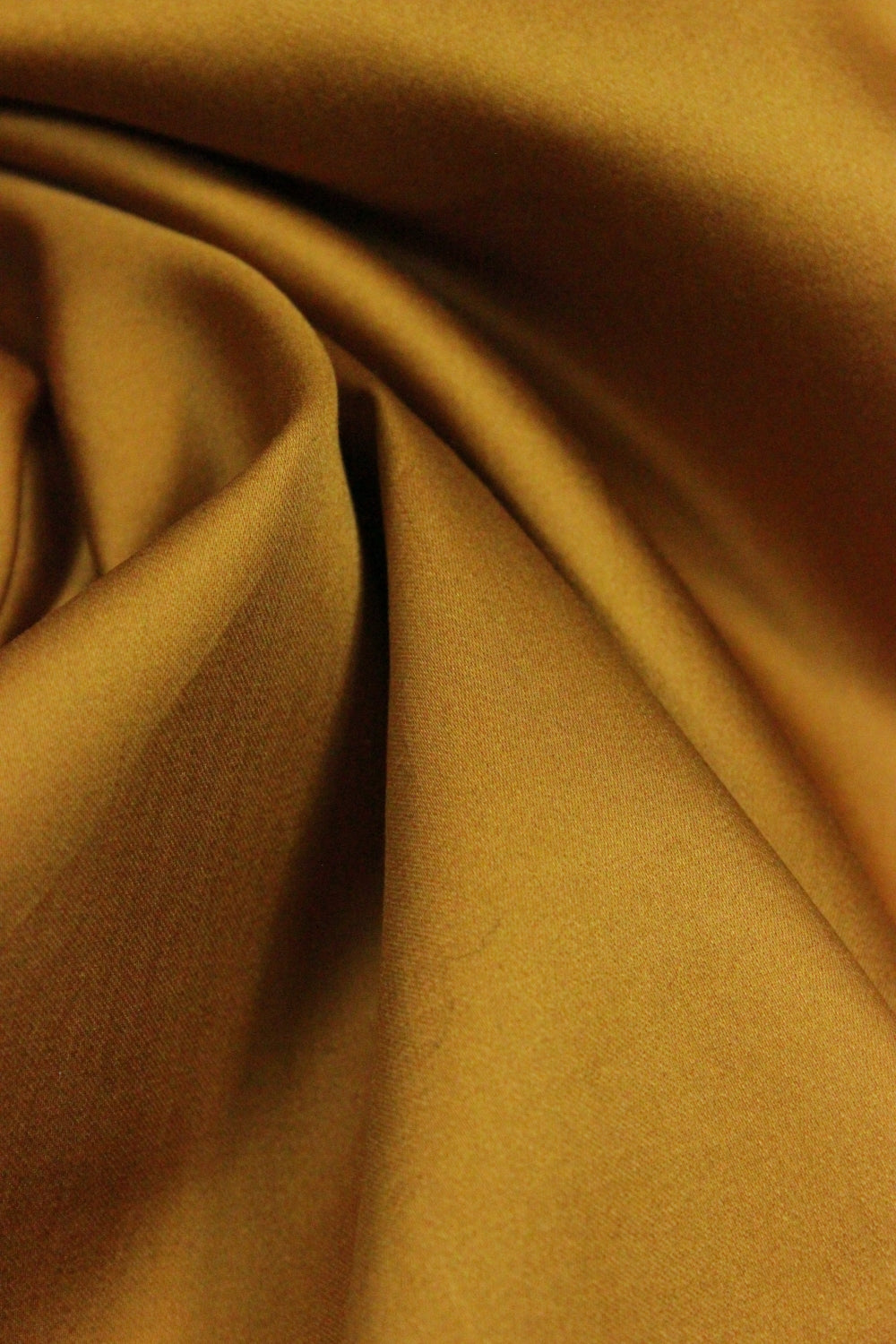 Poplin Satinat Usor Elastic, Coniac