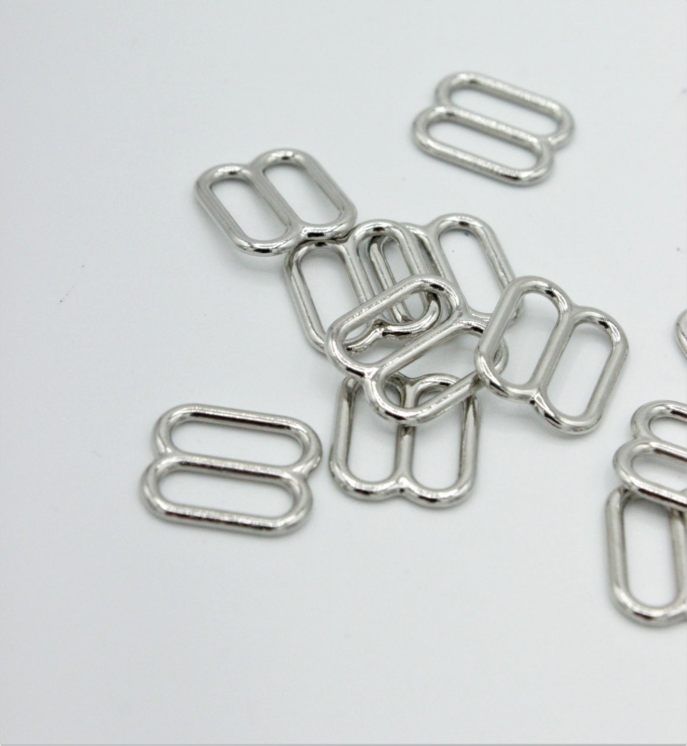 Reglor Sutien Metalic, Argintiu, 10mm (2buc)