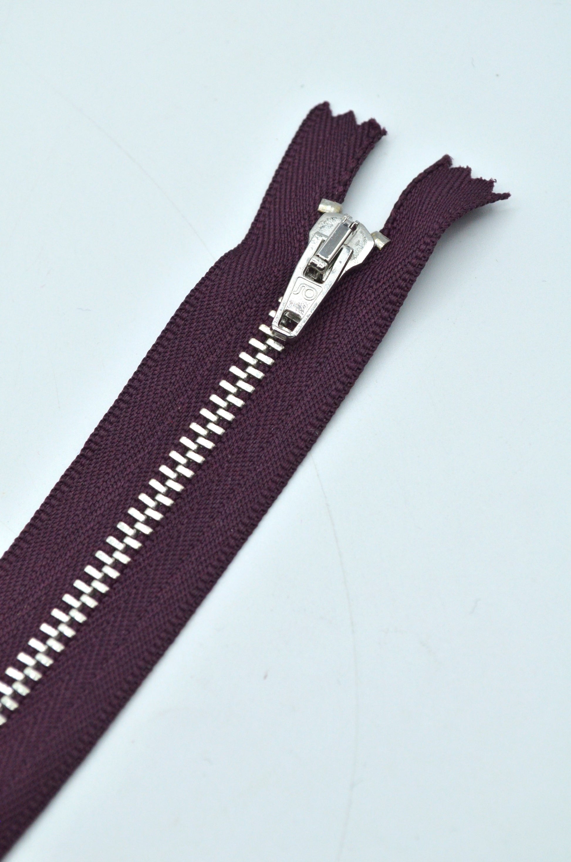 Fermoar Metalic 12cm, Mov Grena