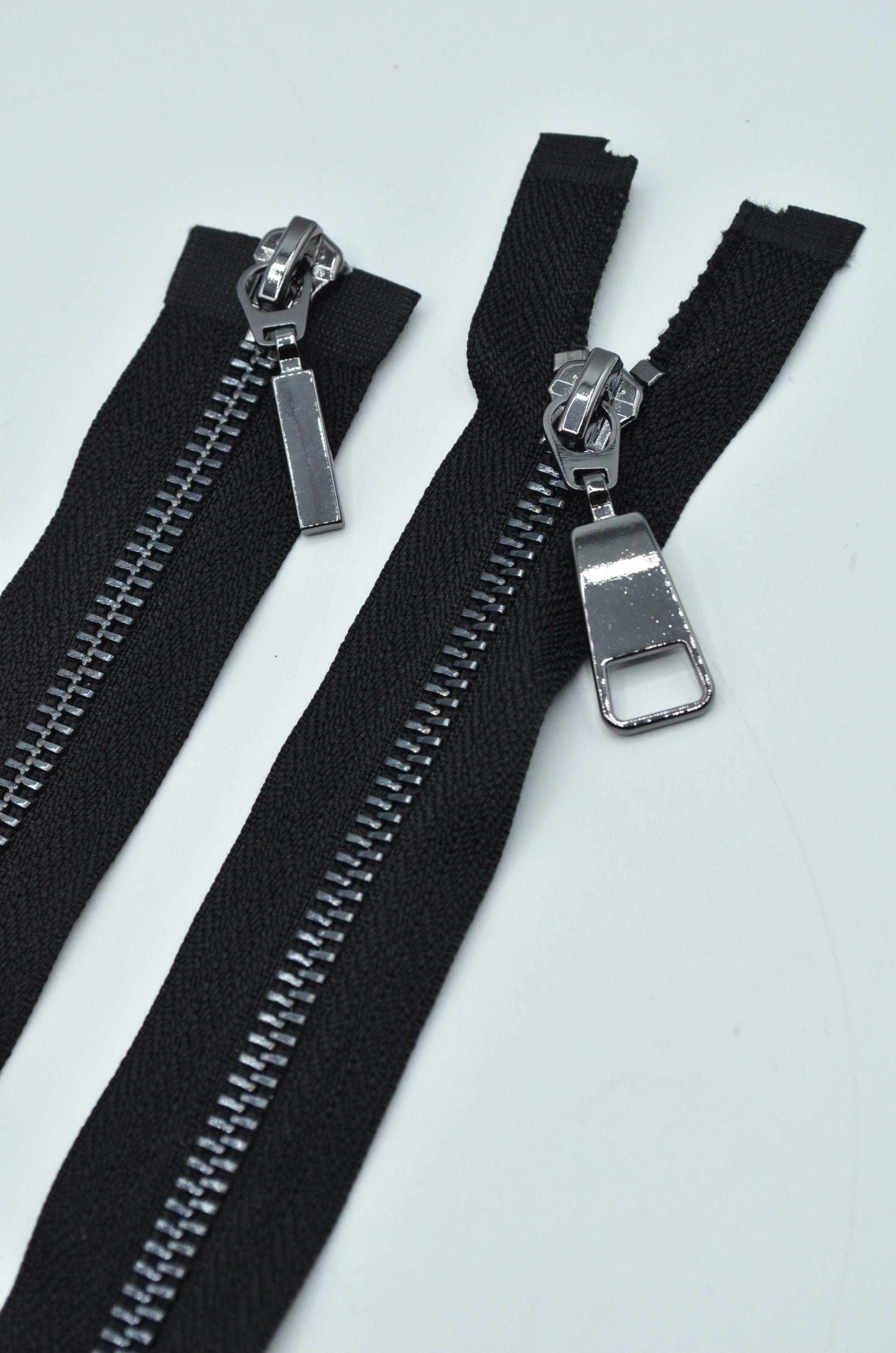 Fermoar Metalic Detasabil 5mm Cu Dublu Cursor 62cm,Negru