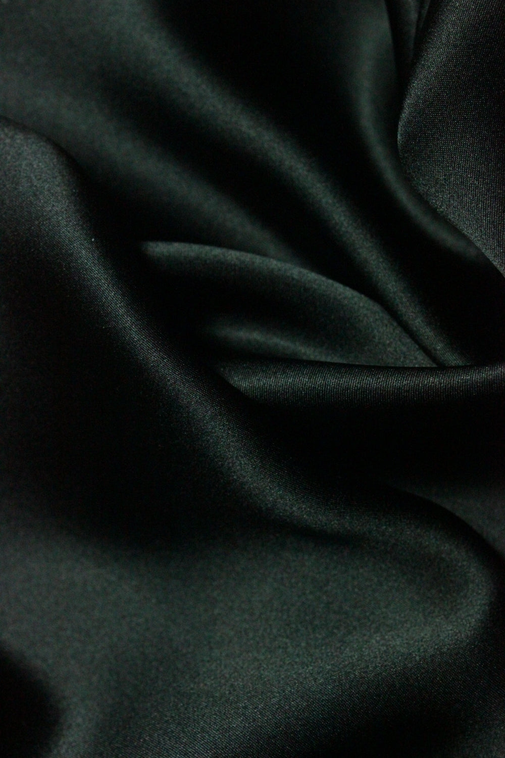 Saten usor Elastic De Matase Naturala, Negru