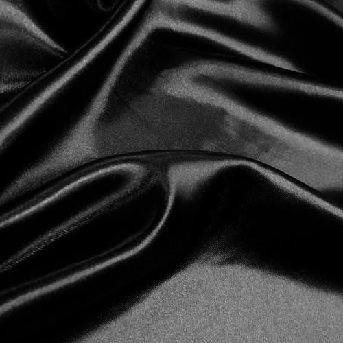 saten elastic, Negru