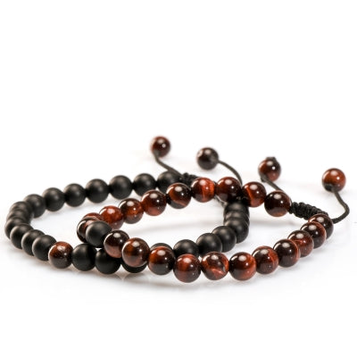 SET BRATARI CUPLU ONIX MAT & OCHI DE SOIM