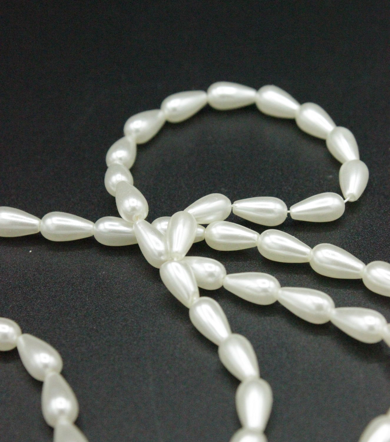 Sirag Perle Lacrima,10x5mm, Ivoire