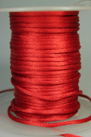 Siret Din Saten 2mm, Rosu