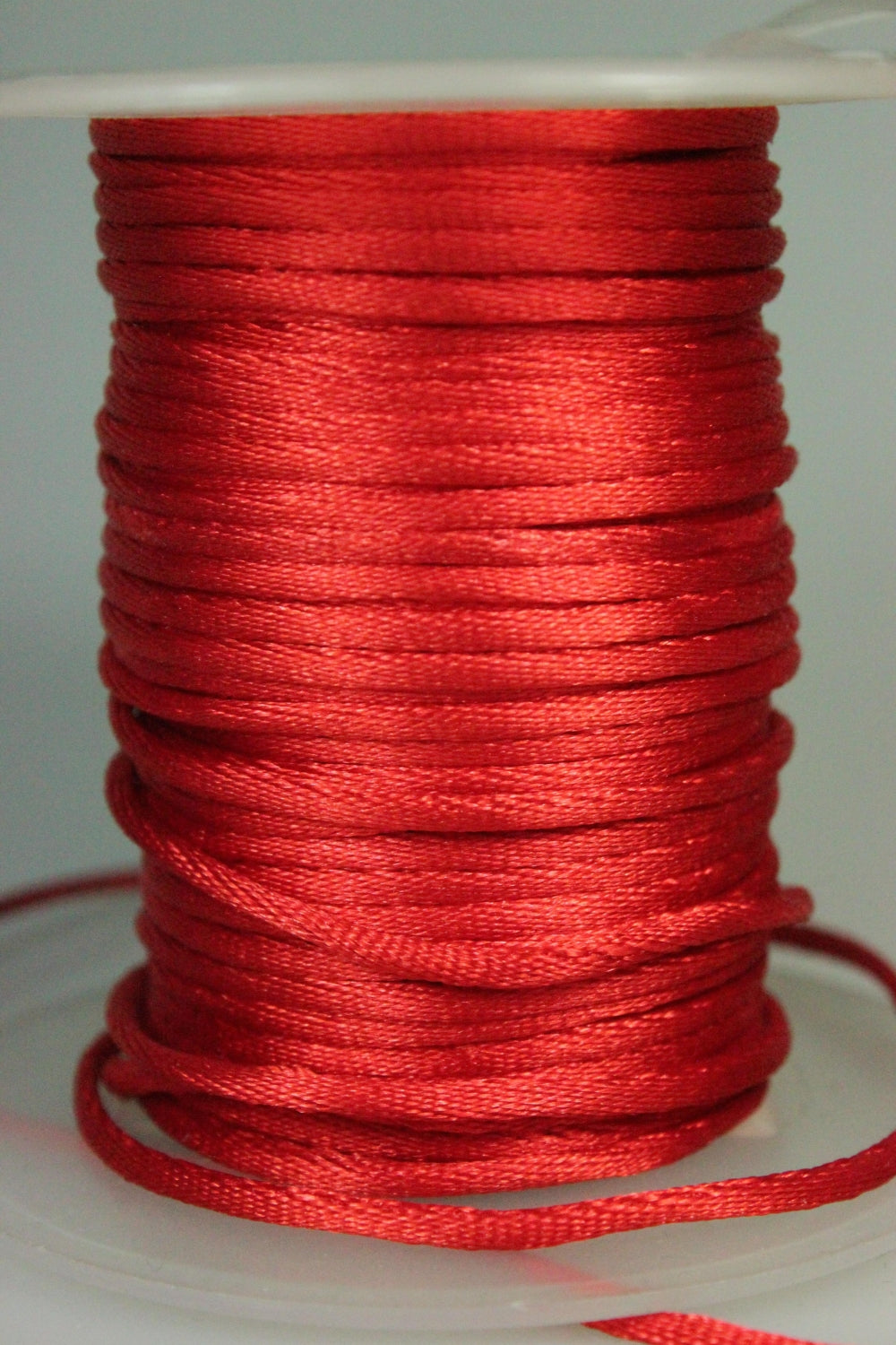 Siret Din Saten 2mm, Rosu