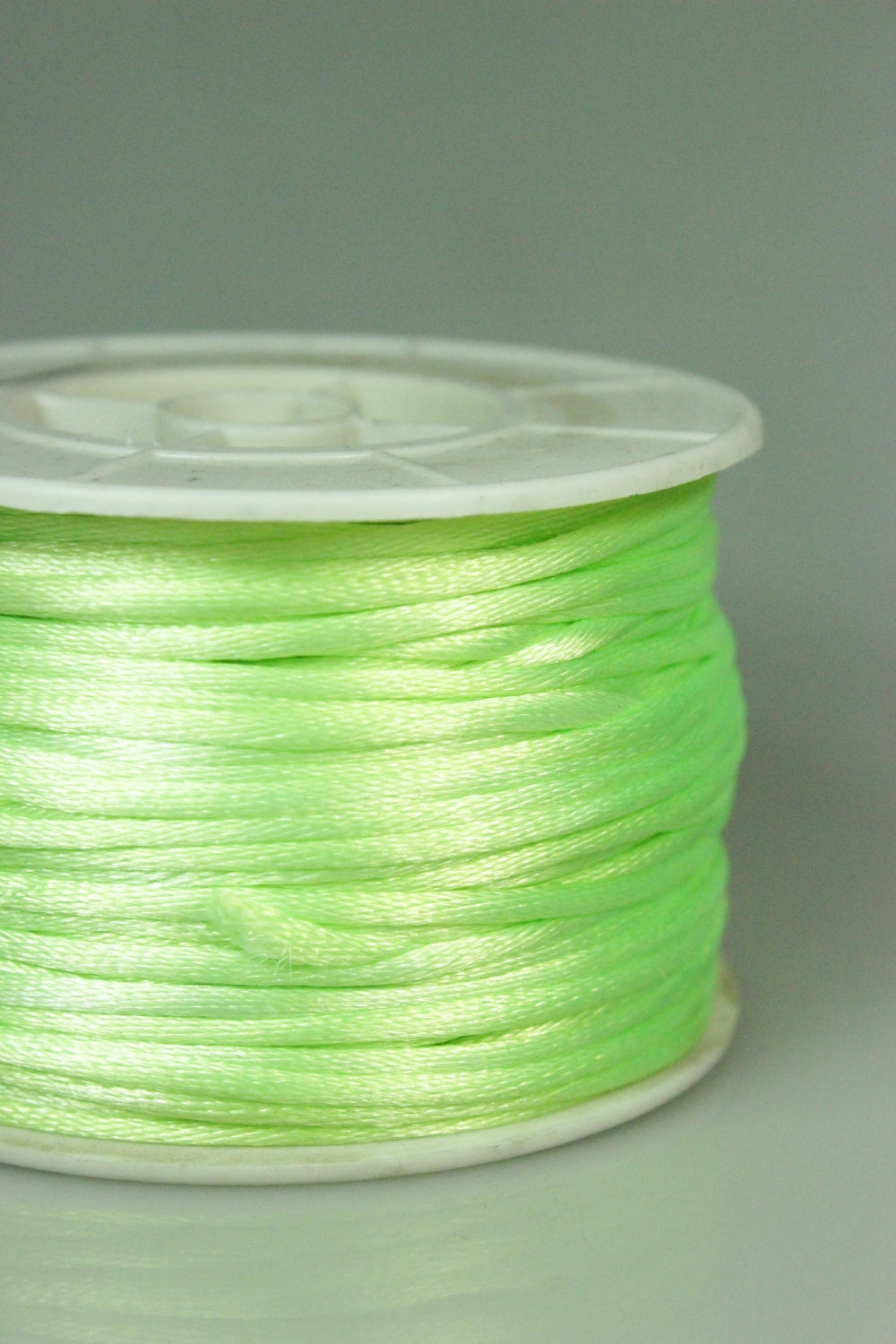 Siret Din Saten 2mm, Verde Neon