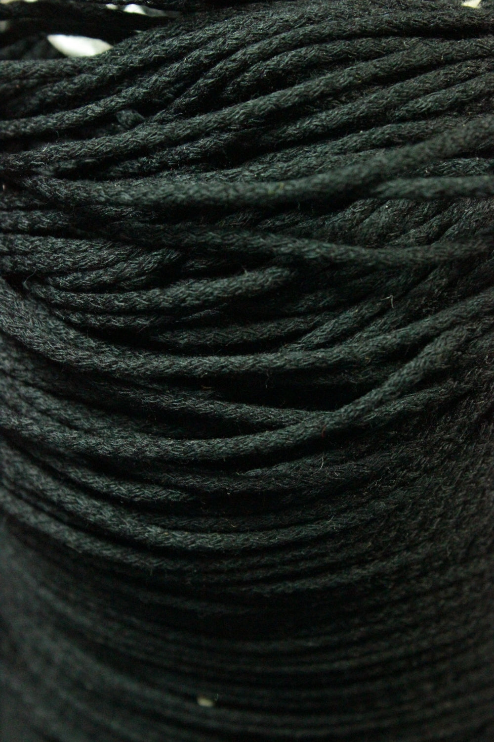 Snur De Bumbac Negru, 2mm