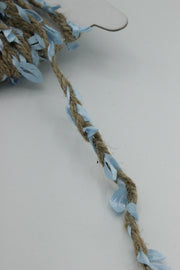 Snur Impletit Cu Frunze, 8mm, Bleu