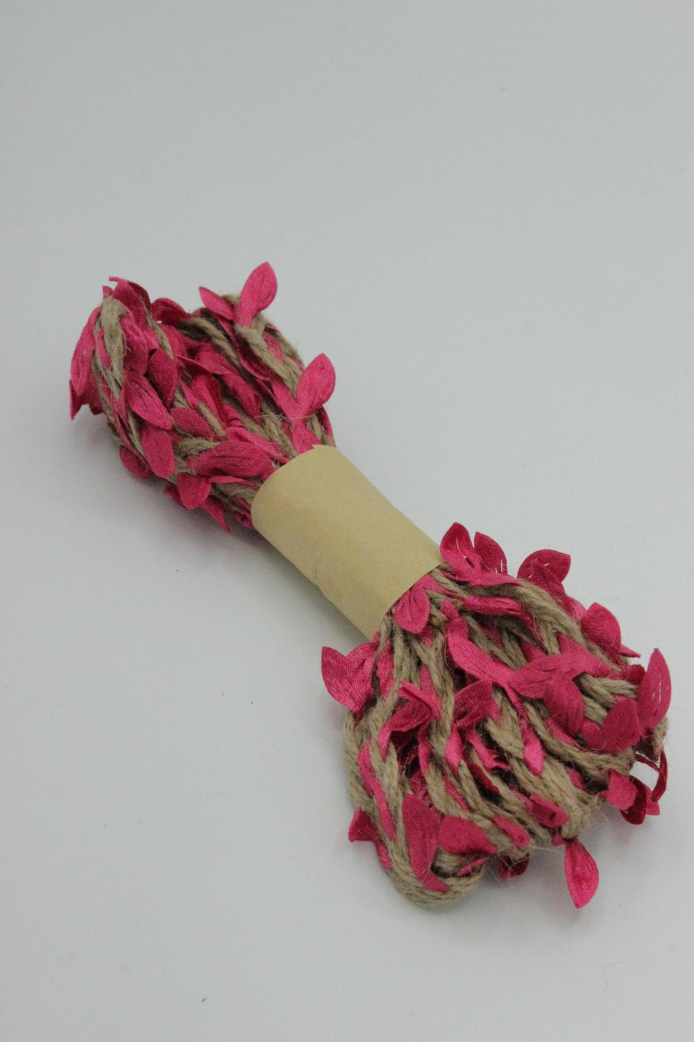 Snur Impletit Cu Frunze, 8mm, Fucsia