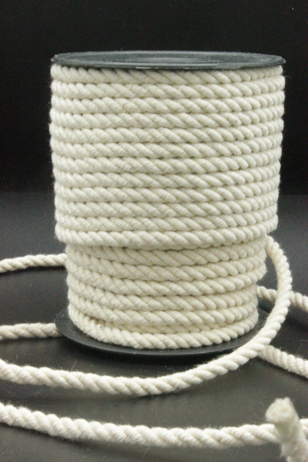 Snur Rasucit De Bumbac, Crem, 5mm